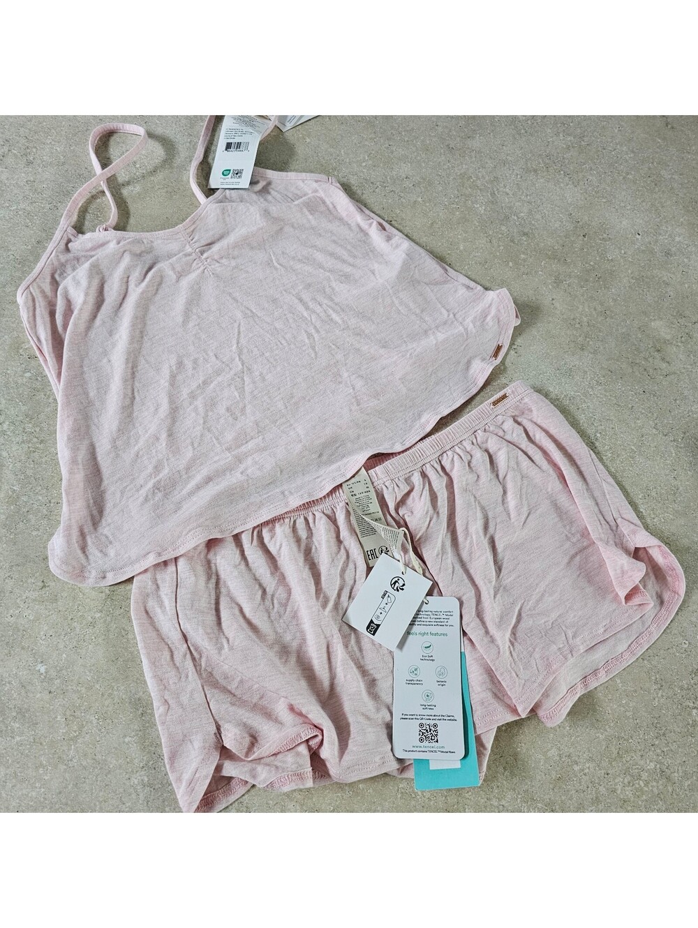 Dorina Charli Pink Camisole and Shorts Set - Size XS/S